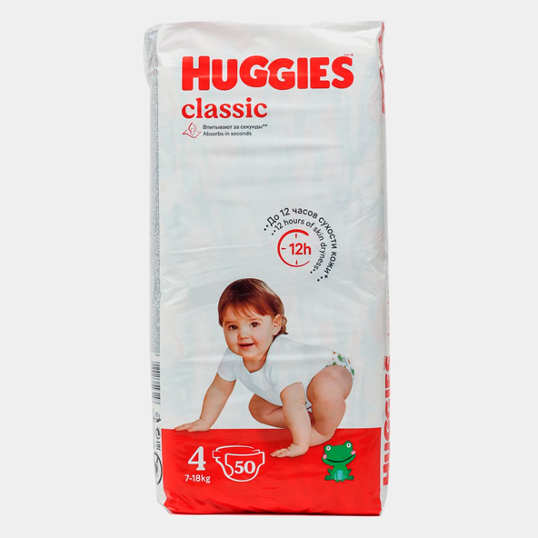 Huggies classic 4 lik 8-14 kg 1/50