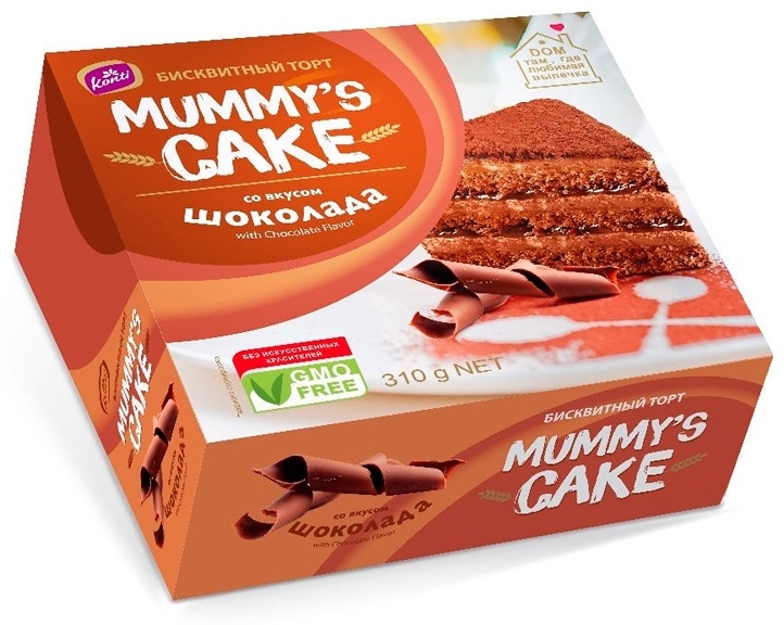 Biskvitli tort shokolad ta'mli Konti 310 gr