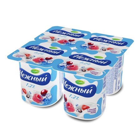 Yogurt 1.2% o'rmon mevali Nejniy 100 gr