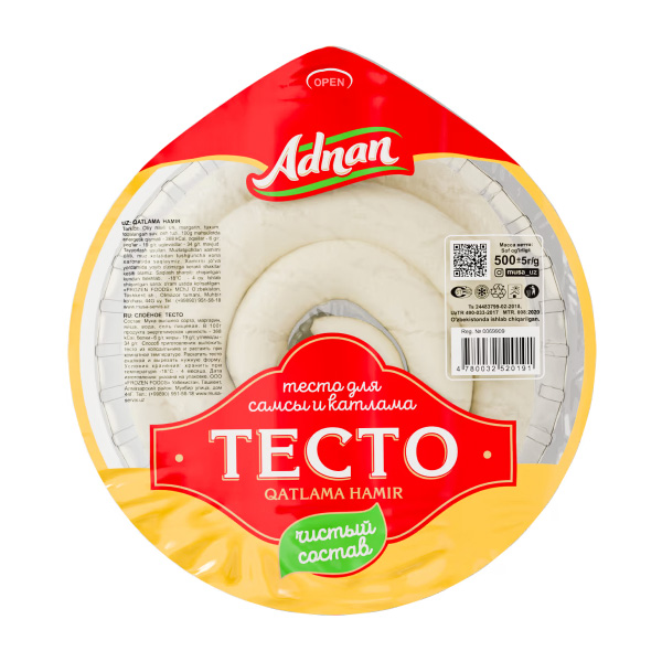 Adnan Testo qatlama hamir 500 gr